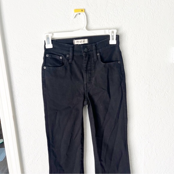 Madewell Jeans Women's 23 Cali Demi-Boot Black Frost Tencel Denim Edition J9500 - Picture 3 of 10